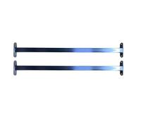 InkVision Lot de 2 barres de sécurité pour fenêtre réglables robustes anti-vol barrière de protection voleurs en acier galvanisé 710-1200 mm