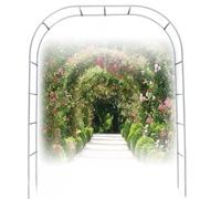Inless Arche de jardin en acier pour entrée extérieure, anti-rouille, protection solaire, disponible en 120 à 300 cm de largeur, idéale pour les jardins, les terrasses et les espaces extérieurs (l 3,2