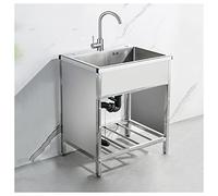 Inless Steel Évier d'extérieur polyvalent pour jardin, cuisine et usage commercial pour bar et usage domestique - Parfait pour la terrasse et la cuisine en plein air