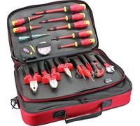 InLine® 43025 Pochette à outils électrique professionnelle, 18 pièces