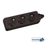 Inline Barrette d’alimentation 3 ports - Noir