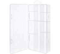 InLine® Boîte de rangement pour petites pièces - 10 compartiments - Organiseur transparent pour vis et accessoires - Avec couvercle à clip - Compact et robuste - 43009L
