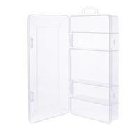 InLine Boîte de rangement pour petites pièces - 5 compartiments - Organiseur transparent pour vis et accessoires - Avec couvercle à clip - Compact et robuste - 43009J