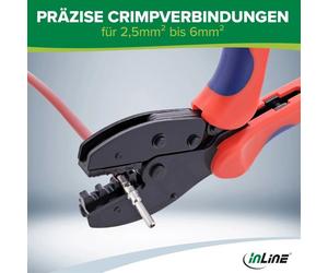 InLine® Crimpzange für Solar Photovoltaik (PV4, MC4) Steckverbinder (94100)