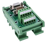 InLine D-Sub 92501M Bloc terminal femelle & mâle vertical borne à vis pour rail DIN RS232 Répartiteur pour armoire électrique et projets techniques