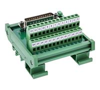 Inline D-Sub 92502I Bloc terminal 25 bornes à vis Rail DIN numéroté RS232 Modbus Module de test Industrie DIY