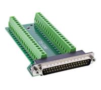 InLine D-Sub 92502J Bloc terminal 37 - Borne à vis à 2 rangées - Connexion latérale - Montage facile pour RS232 / distribution du signal