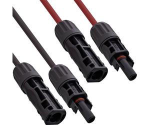 InLine® kit de rallonge de câble solaire in iche solaire 6mm² noir/rouge 15m