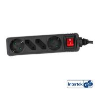 Inline Multiprise 4 ports - Noir