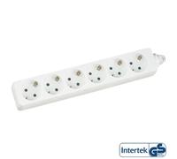 Inline multiprise 6 prises - Blanc