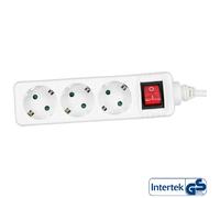 Inline Power Strip 3 Ports - Blanc