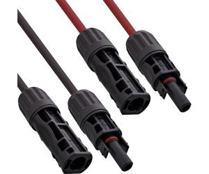 InLine Solarkabel Verlängerungs-Set inkl. Solarstecker 4mm² schwarz/rot 15m (95415)
