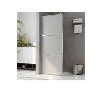 vidaXL Paroi de douche praticable avec verre ESG entièrement dépoli 80x195 cm