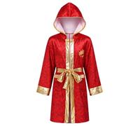 inlzdz Garçon Tenue Boxe Thai Enfant De Box Ensemble Short Kick Boxing | Design Capuche,Taille Plus Grande,Le Mma Et Le Muay Thai,Soirée Thème,Séance De Photo,Combats Boxe,Cosplay,Événement