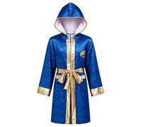 inlzdz Garçon Tenue Boxe Thai Enfant De Box Ensemble Short Kick Boxing | Design Capuche,Taille Plus Grande,Le Mma Et Le Muay Thai,Soirée Thème,Séance De Photo,Combats Boxe,Cosplay,Événement
