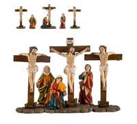 Inmaculada Romero IR Jésus Crucifié Mont Calvaire 5 Figures 14 Cm. Ensemble De Pâques Voleurs Crucifiés