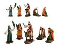 Inmaculada Romero IR La Borriquita Jésus Entrée À Jérusalem 5 Figures 10,5 Cm. Set en Résine Pâques
