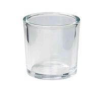 innaGLAS Bougeoir Levin, Cylindre/Rond, Transparent, 14cm, Ø14cm - Photophore/Verre décoratif