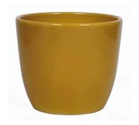 innaGLAS Grand Cache-Pot, Jaune Ocre, 27cm, Ø32cm