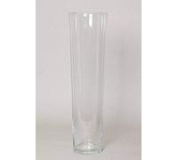 InnaGLAS INNA-Glas Vase à Poser au Sol KAIA - Entonnoir Rond, Transparent, 70cm, Ø 17cm - Haut Vase à Fleurs