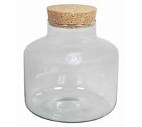 innaGLAS Récipient, Couvercle en liège, Cylindre/Rond, 21,5cm, Ø 21cm | en Verre DOGAN, Transparent - Bocal à Confiture