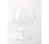 innaGLAS Vase Boule sur Pied - Grand Verre à Brandy, Transparent, 30cm, Ø 23cm - Verre XXL