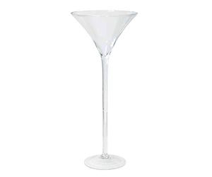 innaGLAS Verre à Martini - Verre à Cocktail Ivana sur Pied, Entonnoir - Rond, Transparent, 70cm, Ø 30cm - Vase Haut - Vase décoratif