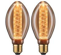 Inner Glow Edition Ampoule LED Ampoule intérieure torsadée E27 230V 2x230lm 2x4W 1800K Doré Doré G