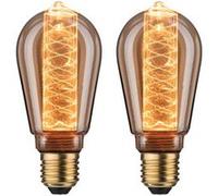 Inner Glow Edition Kit Ampoules LED E27 230V 2x230lm 2x4W 1800K Doré torsadée Doré G