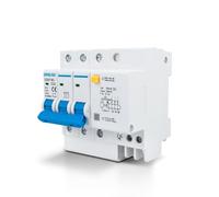 Innfeeltech 1 pièce 32 Ampère 230V disjoncteur MCB tripolaire pour montage sur rail DIN avec protection contre les courants de fuite
