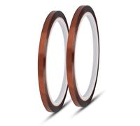 Innfeeltech 2 rouleaux de ruban adhésif résistant à la chaleur à haute température, 5mm*33M ruban adhésif en film polyimide pour le masquage et la soudure