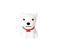 InnioGIO GIOdog, Veilleuse pour Enfant Motif Chien, Lampe Bébé en Silicone Souple, 8 Couleurs Alternatives, Rechargeable par Câble Micro-USB, Accessoire pour Chambre, Aide à l'Endormissement