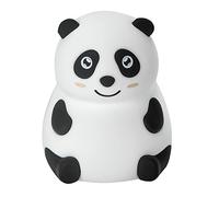InnioGIO GIOpanda, Veilleuse pour Enfant Motif Panda, Lampe Bébé en Silicone Souple, 8 Couleurs Alternatives, Rechargeable par Câble Micro-USB, Accessoire pour Chambre, Aide à l'Endormissement