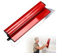 innislink Spatule Enduit, 40 cm Acier Inoxydable Couteau a Enduire, Grattoir à Cloisons Sèches Professionnel, avec Manche en Forme de Z pour Outils Plaquiste pour Le Plâtrage de Plafond et Mur