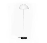 Innolux Lampadaire Kupoli Noir-détails métalliques-abat-jour blanc
