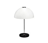 Innolux Lampe de table Kupoli Noir-détails métalliques-abat-jour blanc