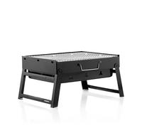 InnovaGoods – Barbecue charbon pliable BearBQ – Léger et maniable, facile à nettoyer – Noir, fer