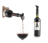 InnovaGoods - Bouchon Verseur Aérateur de Vin 2-en-1, Design Pétales Élégant, Fermeture Hermétique Anti-Goutte, Facile à Utiliser et Nettoyer, Noir, Silicone ABS