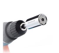 InnovaGoods ouille universelle avec accessoires Uniscrew, ouvre tous les types de douilles, avec 20 accessoires, résistante et durable, idéale pour la maison, l'atelier et le garage.