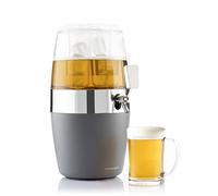 InnovaGoods - Distributeur de bière 4L, Fontaine alcool réfrigérante, Machine à jus de fruits et cocktails, Idéal décoration de réfrigérateur, Transparent, 22 x 26 x 41 cm, ABS