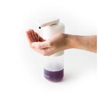 InnovaGoods® Distributeur de Savon Automatique, Distributeur de Savon de Salle de Bain à capteur sans Contact, 350 ML, 3 Modes d'utilisation, Bouteilles de Gel Anti-Goutte, Anti-débordement