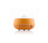 InnovaGoods® Humidificateur diffuseur d'arômes avec LED multicolore effet bois, humidifie et aromatise l'air, design compact et élégant, idéal pour la maison.