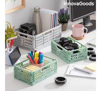 Innovagoods Lot de boîtes de rangement - Gris