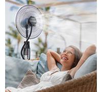 InnovaGoods | Nébuliseur sur pied BRISSQA avec ventilateur | Noir
