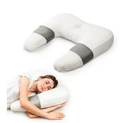 InnovaGoods® Viscoelastic Pillow, Oreiller Ergonomique pour la Posture en U, réduit la Pression, Permet de Mieux se Reposer dans Une Posture correcte, Repos, Relaxation, Bien-être.