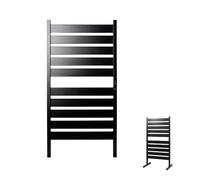InnovaGoods Sèche-serviettes électrique Towarall 260W 10 barres mural/sur pied 55°C Noir
