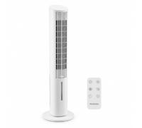 InnovaGoods Refroidisseur d'évaporation portable Tour 4 en 1 Ventilateur Humidificateur Diffuseur d'arômes Télécommande 3.5L 3 Vitesses Minuterie Oscillation 45° Silencieux <46dB