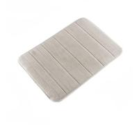 InnovaGoods Tapis de bain Puffeet – Mousse à mémoire de forme, Confort maximal, Compact, Gris