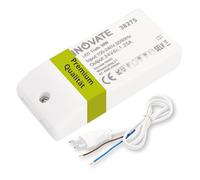 INNOVATE Bloc d'alimentation CC 24 V LED 0-30 W avec fiche I Transformateur | Bloc d'alimentation LED 24 V CC Convertisseur de tension 230 V vers 24 V IP20 sans charge minimale I Transformateur LED 24 V