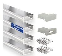 INNOVATE U-15 Profilé en aluminium pour ruban LED 2M Blanc Dif. Opal 4x | Profilé en aluminium pour ruban LED 2M Convient pour bandes LED jusqu'à 15 mm Compatible Philips hue & Govee